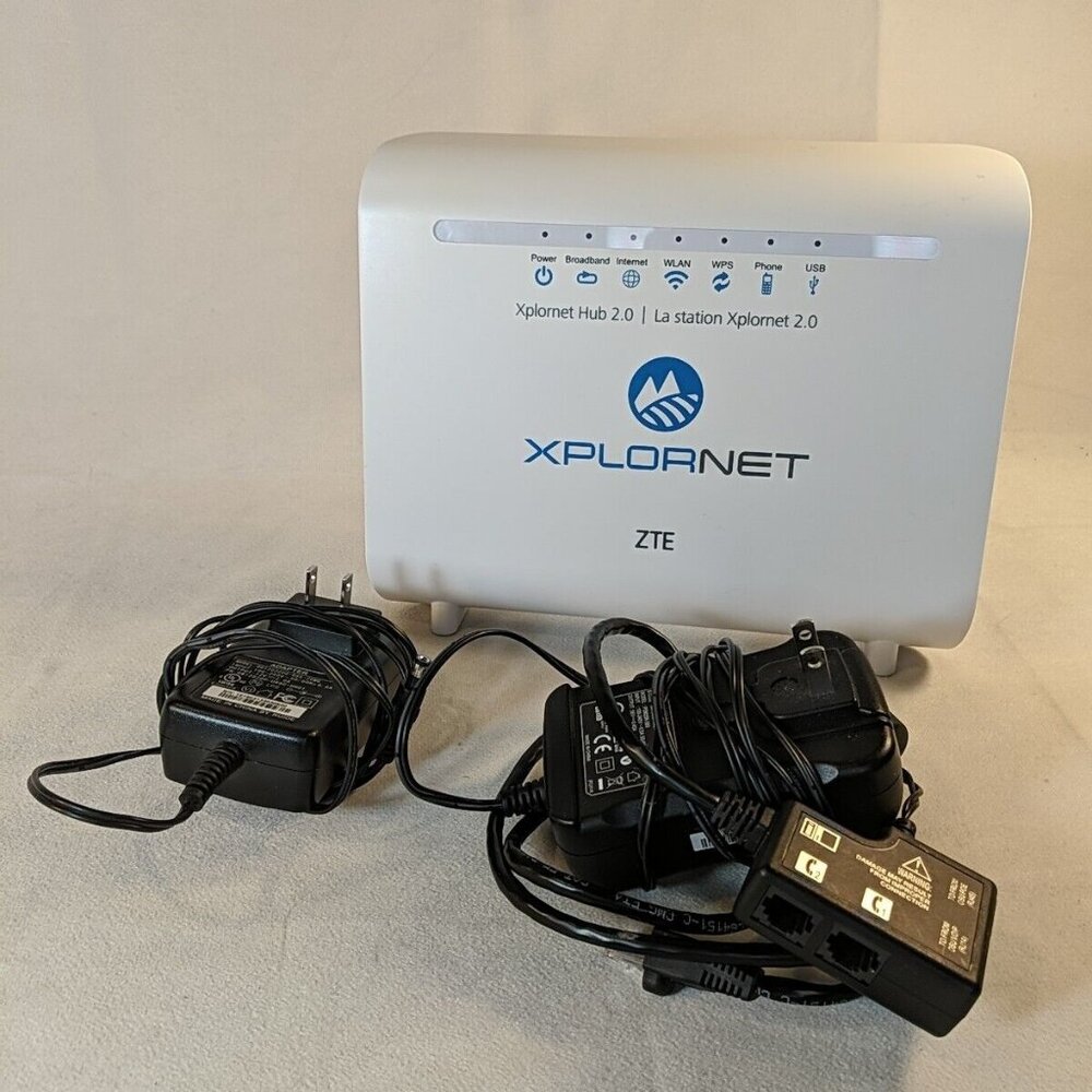 ZTE XPLORNET Hub 2.0 Home Gateway ZXHN H298A White TESTED READ WiFi Router LAN